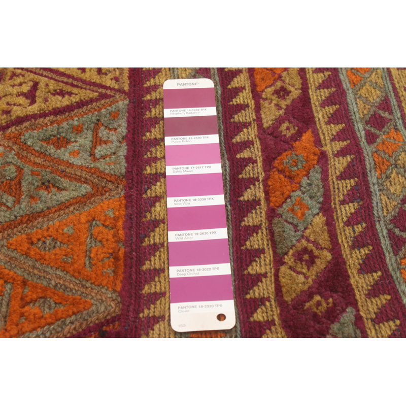 Tapis unique en laine noué à la main 5 pi x 5 pi 11 po nouvel âge Jillienne