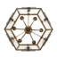Lustre 6 lumières Bohy