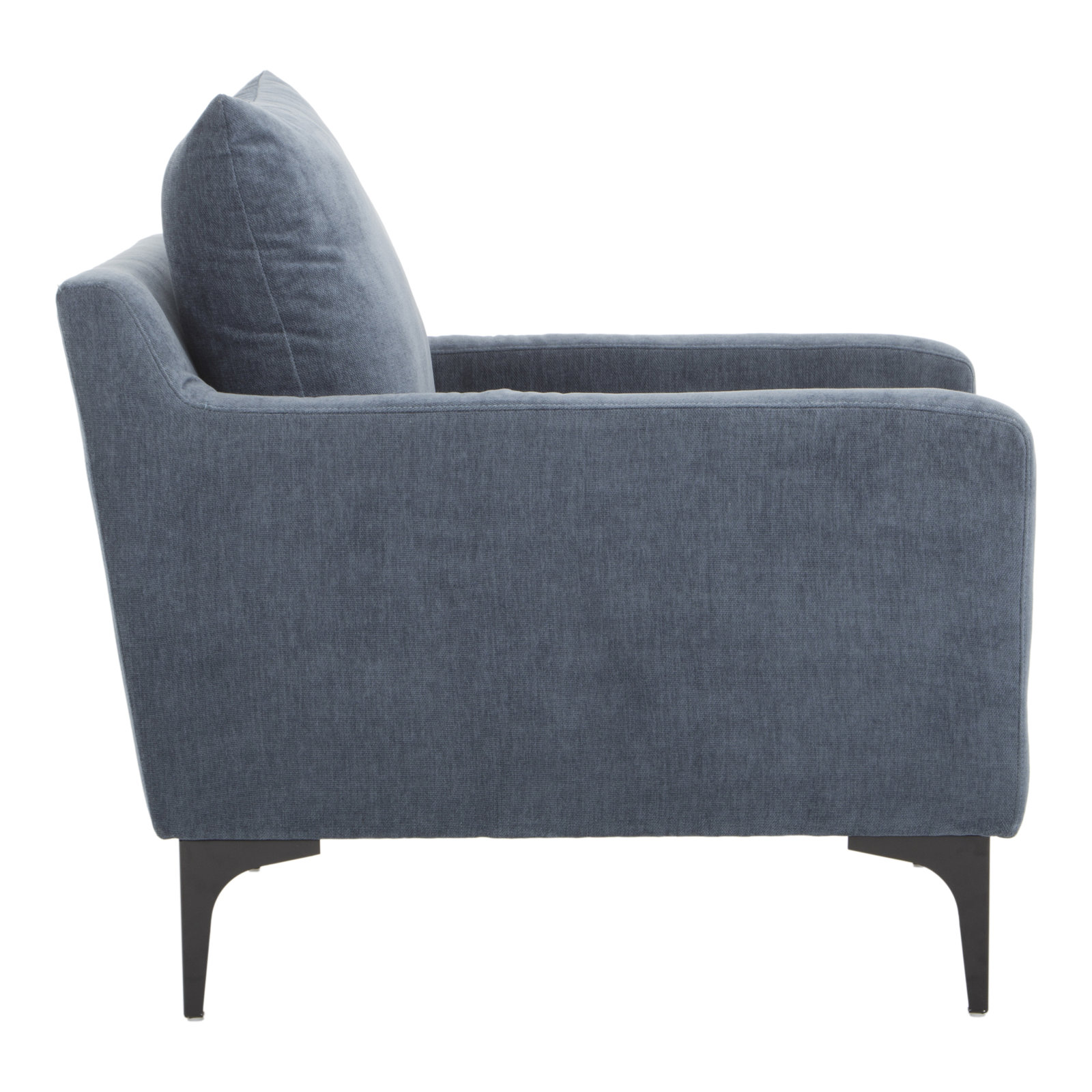 Almena Pine Armchair, Dusty Blue
