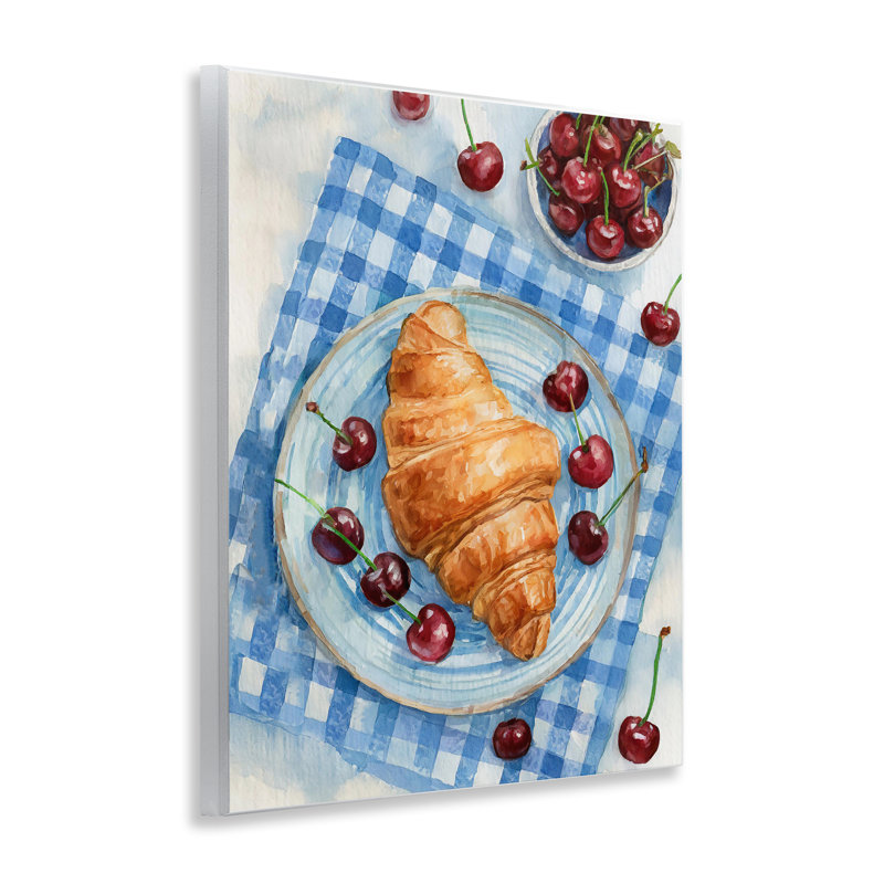 Plaque murale cerises et croissants, par Lil 'Rue
