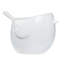 Pot à fleurs en céramique brillant pour oiseaux de 4 po Zygi (blanc)-673452330
