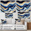 «Vibrant Blue and Gold Flow IV», impression sur toile-86492338-86492331