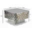 Square Gold Aluminium Coffee Table with Hammered Finish-913982652-913982654-913982655