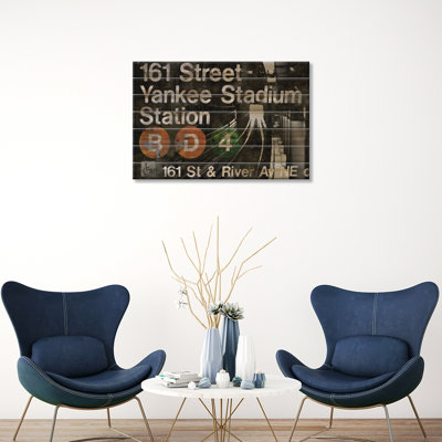NYC Subway Station II by Luke Wilson - Unframed Graphic Print on Wood