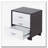 White and Black 3-drawer Rectangular Accent Table