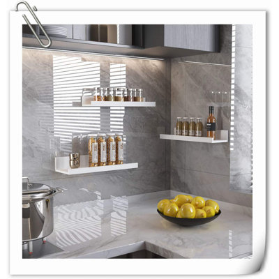 Chakera 3 Piece Wood Floating Shelf