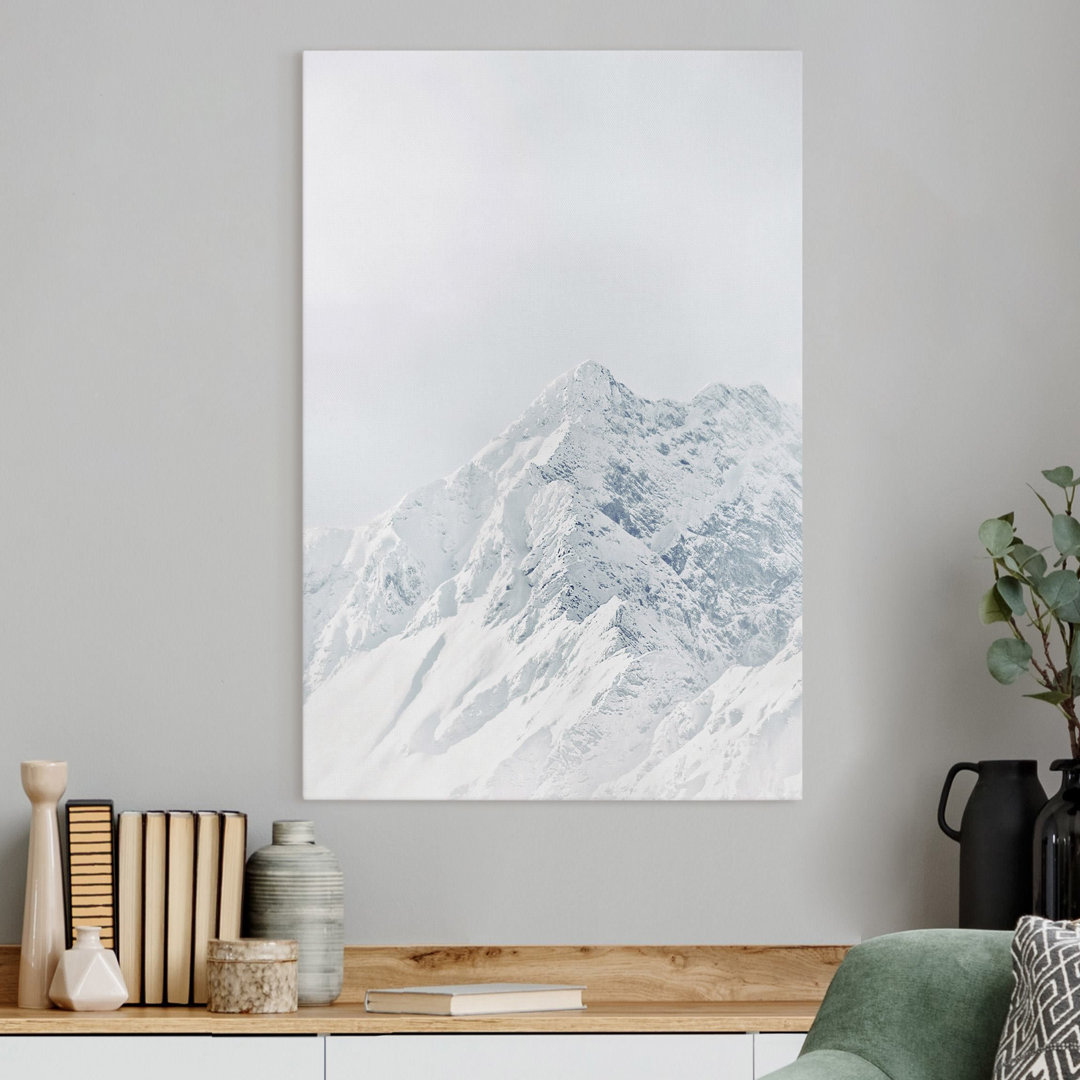 Leinwandbild Weiße Berge Mountains von Monika Strigel