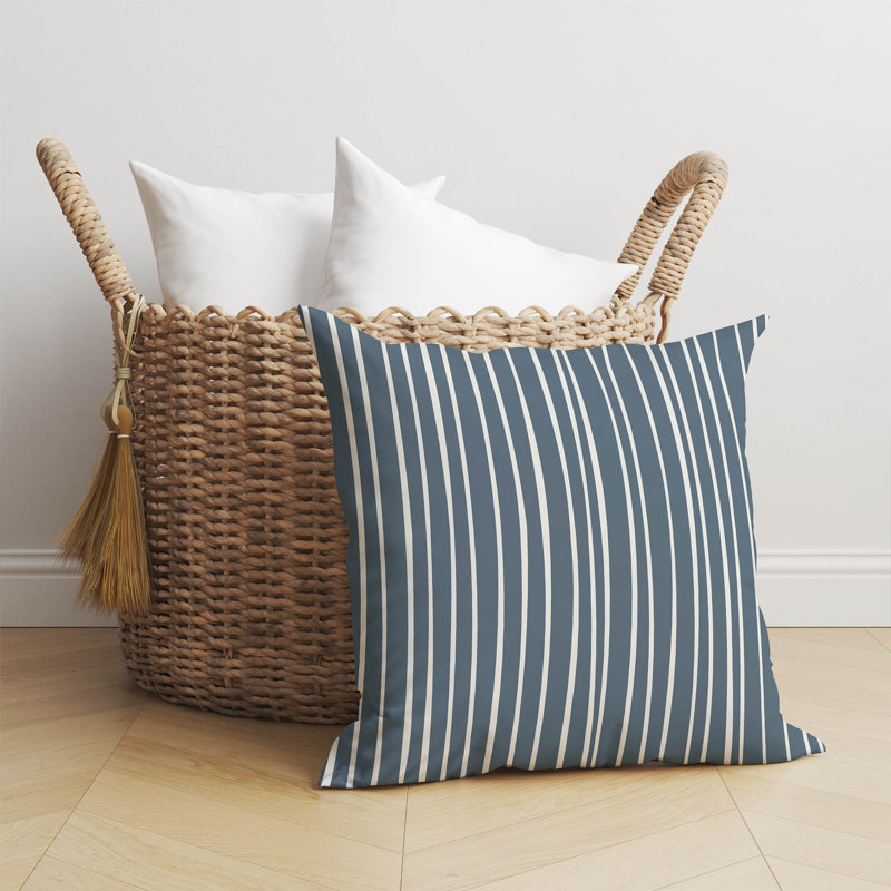 Coussin Spinal, H 26 po x l 26 po, Rayures bleues