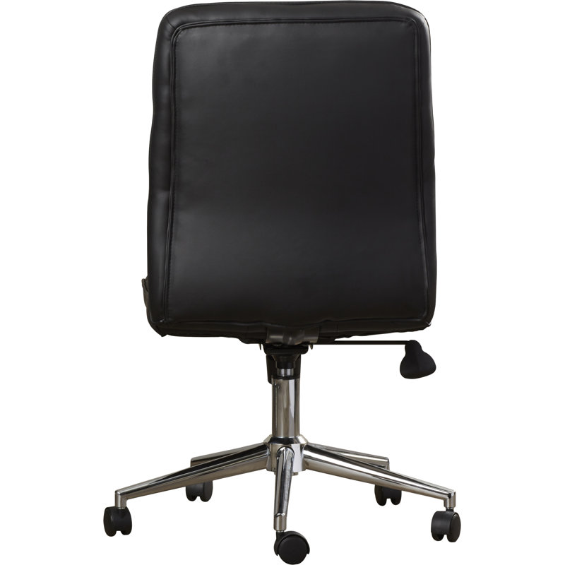 ErgoFlex Black CaressoftPlus Armless Task Chair with Swivel Base