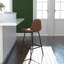 Henrine Upholstered Counter Stool with Metal Frame-1118811360