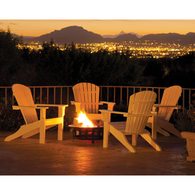 POLYWOOD Classic Adirondack Oversized Folding Adirondack Chair