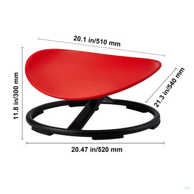 Kids Swivel Chair, 220 LBS Capacity, Sensory Spinning Chair, Autistic Kids Sensory Toy Chair with Non-Slip Metal Base, Toddler Sit and Spin Chair for Coordination Balance Focus Training