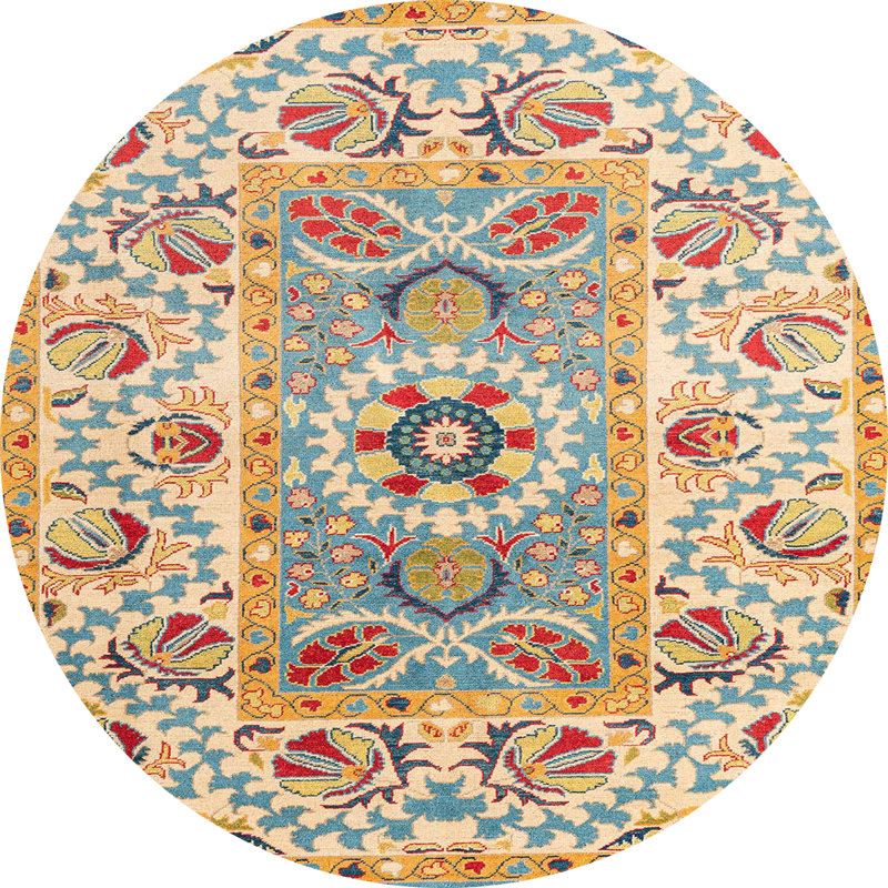 Abstract Indoor Rug, Round 3'