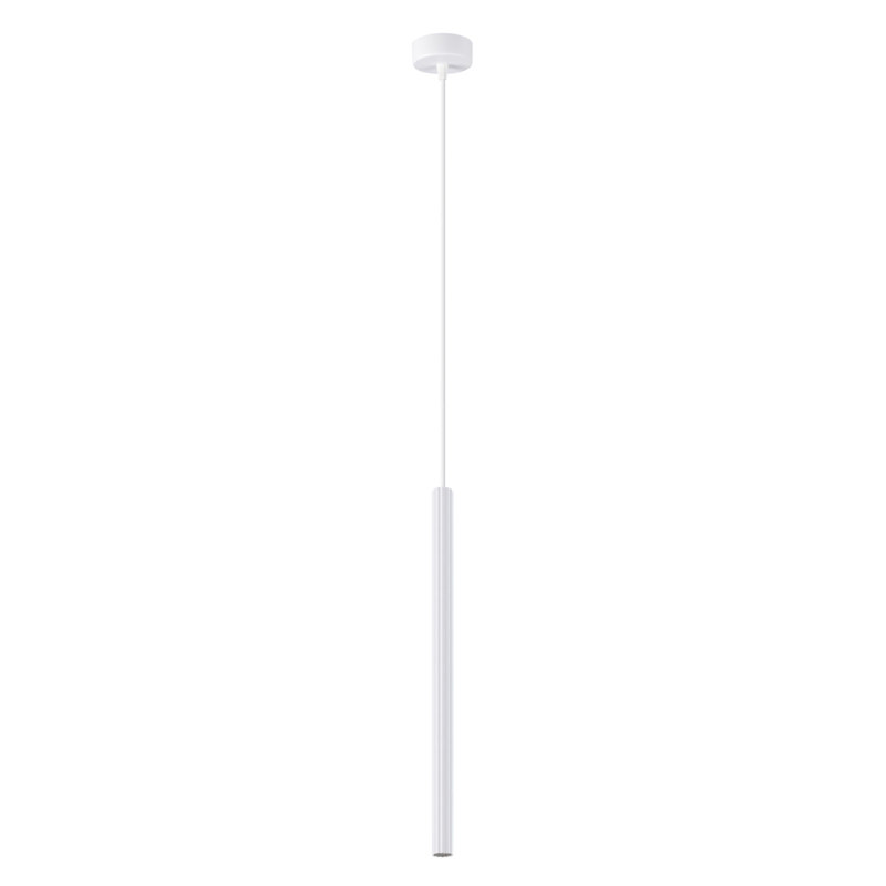 Bjarnhild 1 - Light Stainless Steel Pendant, White
