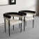 Gatlynn Modern Dining Chairs Upholstered Arm Chairs with Metal Legs For Dining Room/Living Room