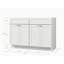 Base de meuble-lavabo double 48 po Disar-111530640