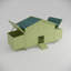Large Wooden Chicken Coop Outdoor Hen House Poultry Cage With 2 Free-Range Doors ,2 Nesting Boxes,Chicken Perch Inside