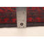 Tapis rouge en laine noué à la main de conception unique 4 pi 11 po x 6 pi 8 po Monna
