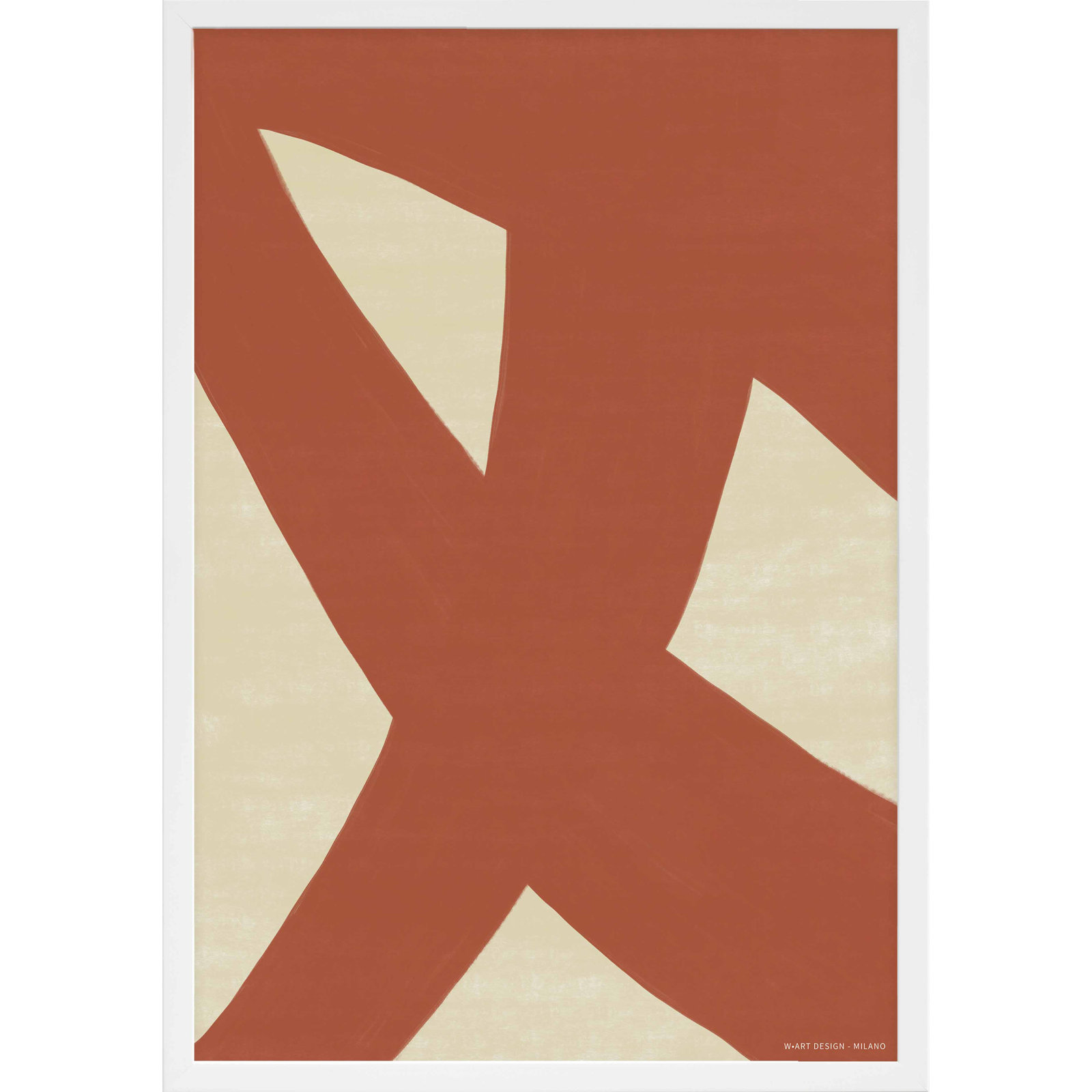 Depner Form & Fusion 3, White Framed Paper, 38" H x 26.5" W x 1.25" D