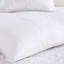 Couvre-lit réversible blanc pour très grand / très grand lit - 3 pièces, microfibre et microfibre douce et lavable à la machine, rembourrage à 100%, surdimensionnée, facile à nettoyer