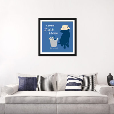 « never fish seule », reproduction d’impression sur toile