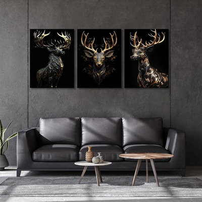 3 Piece Wrapped Canvas Wall Art