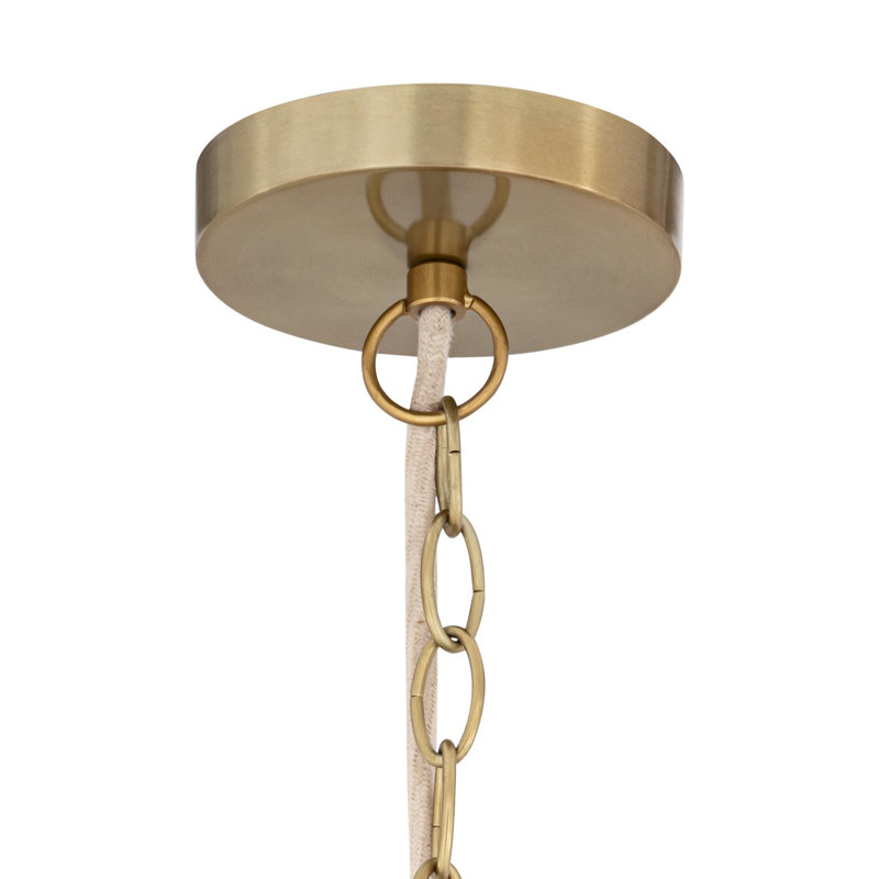 1 - Light Tiered Chandelier, Brown Sugar