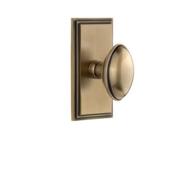 Grandeur Carré Plate Privacy with Eden Prairie Door Knob