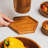 Wood 4 Piece Coaster Set