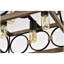 Luminaire carré pour îlot de cuisine 4 lumières pour salle à manger de style campagnard, plafonnier rectangulaire en bois et métal noir, plafonnier pour salon, salle de conférence, bureau à domicile