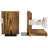 Decorative Whitewashed Arrow Solid Wood Bookends