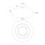 Trinity 1 - Light LED Semi Flush Mount-77452336