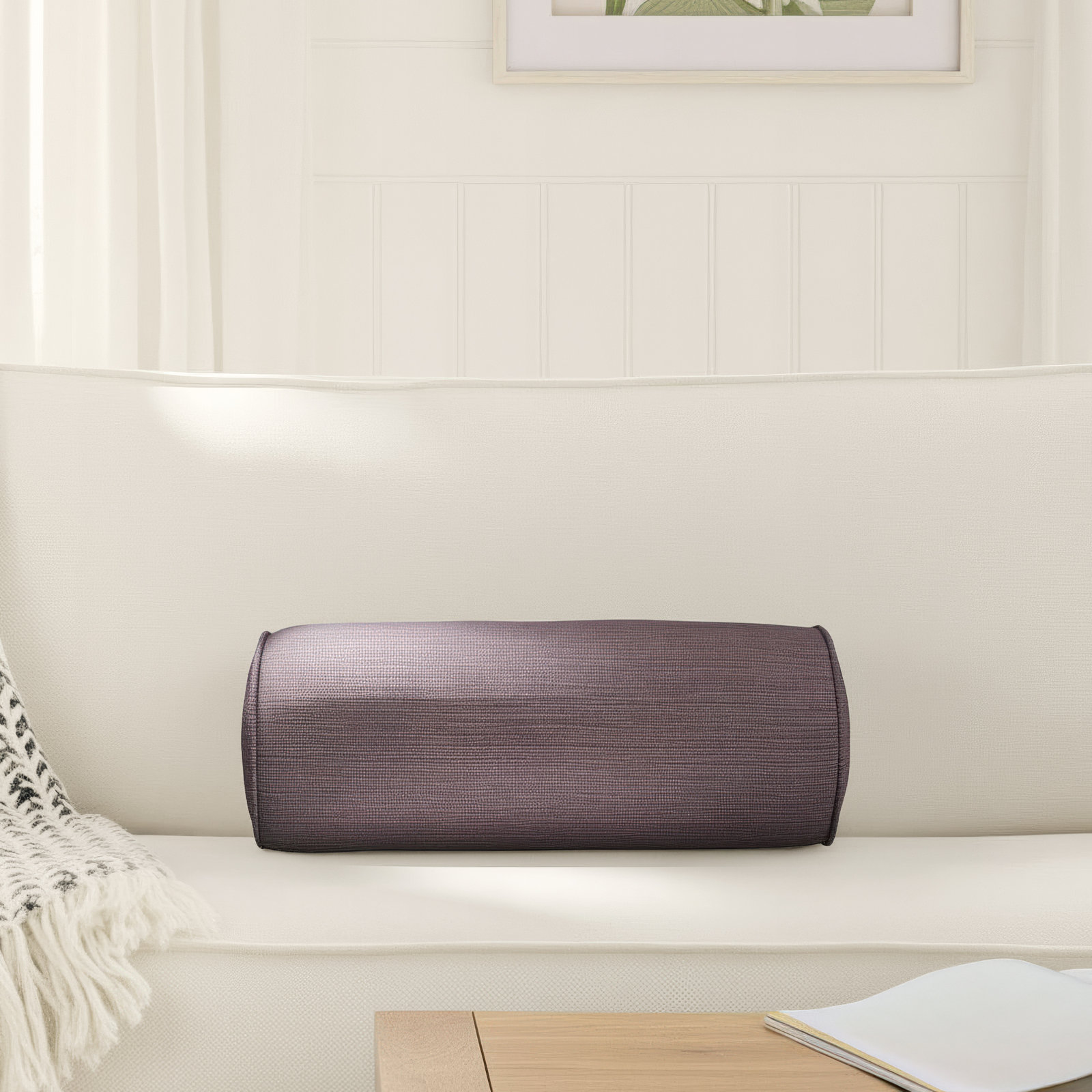Throw Pillow, 6" x 16", Purple