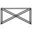 Calix Glass Top Console Table-99930470-50309257