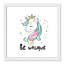 «Be Unique», impression sur papier licorne-47848669-47848660