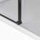 Dreamwerks Bristol 48" W x 32" D x 79.2" H Framed Rectangular Reversible Shower Kit in Black 