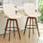 Modern Leather Upholstered Swivel Counter & Bar Stools-10486117-10486105