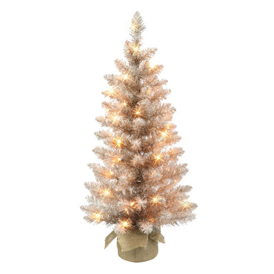 36' Lighted Fir Christmas Tree