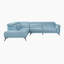 Canapé d'angle moderne et contemporain Dann 111,5 po - Sofa d'angle réversible en cuir avec méridienne confortable et design flexible.-713463831-729695456
