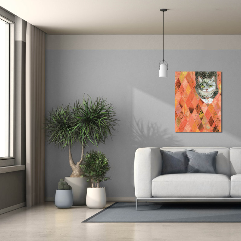 Art mural épique Graffiti «Cozy Kitty» par Bebe Keith, 26 po x 34 po