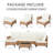 6 - Person Premium Patio Wicker Sectional Seating Group With Cushions-1270158309