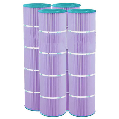 Hurricane Filters HF745904P Purple Spa Cartridge Replacement 4 Pack