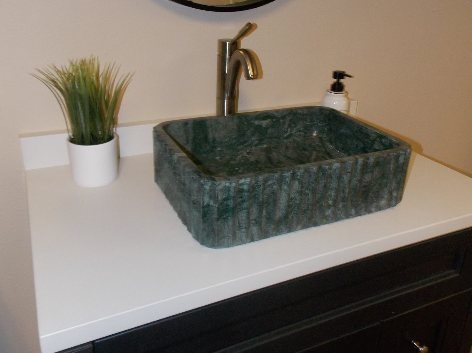 Marble Rectangular Bathroom Sink