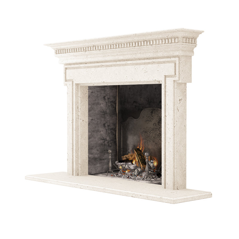 Saint Denis Fireplace Surround, Old World Beige
