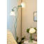 Lampe sur pied vintage en fer forgé et acrylique