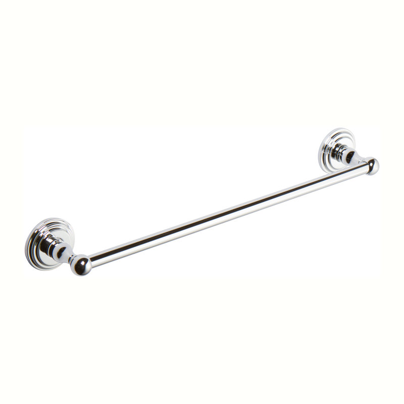 Chelsea 1 Wall Mounted Towel Bar, Polished Chrome, 2.5" H x 32" L x 3" D