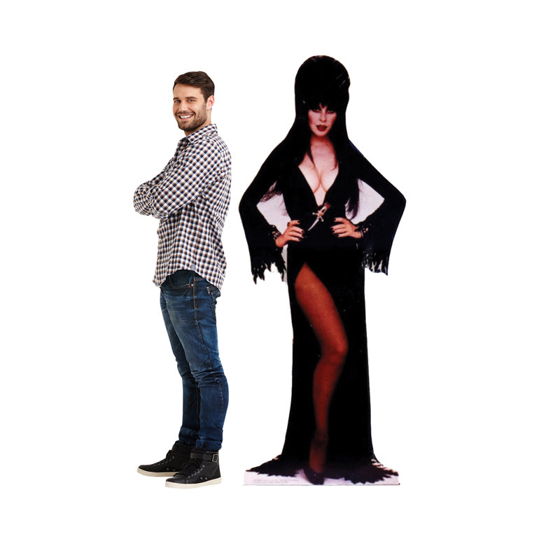 Elvira Life-Size Black Cardboard Standup with Easel