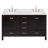 Cambridge 60.25'' Double Bathroom Vanity with Carrara Quartz Top-217022995