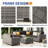 7 - Person Outdoor Rattan Sectional Seating Group With Cushions-101984281-101984278