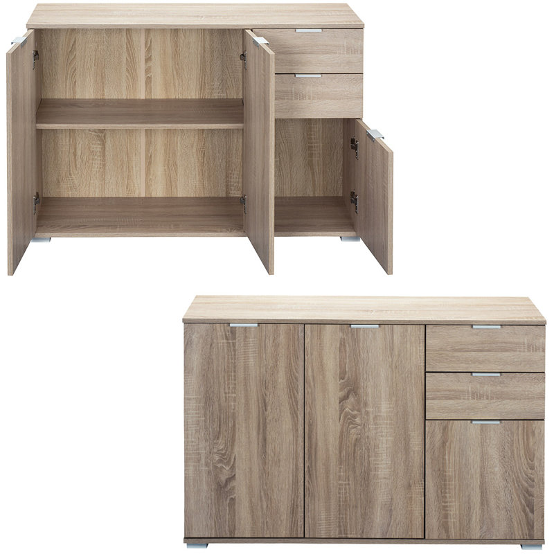 Colmesneil 37.5cm W 2 - Drawer Chest of Drawers, Oak
